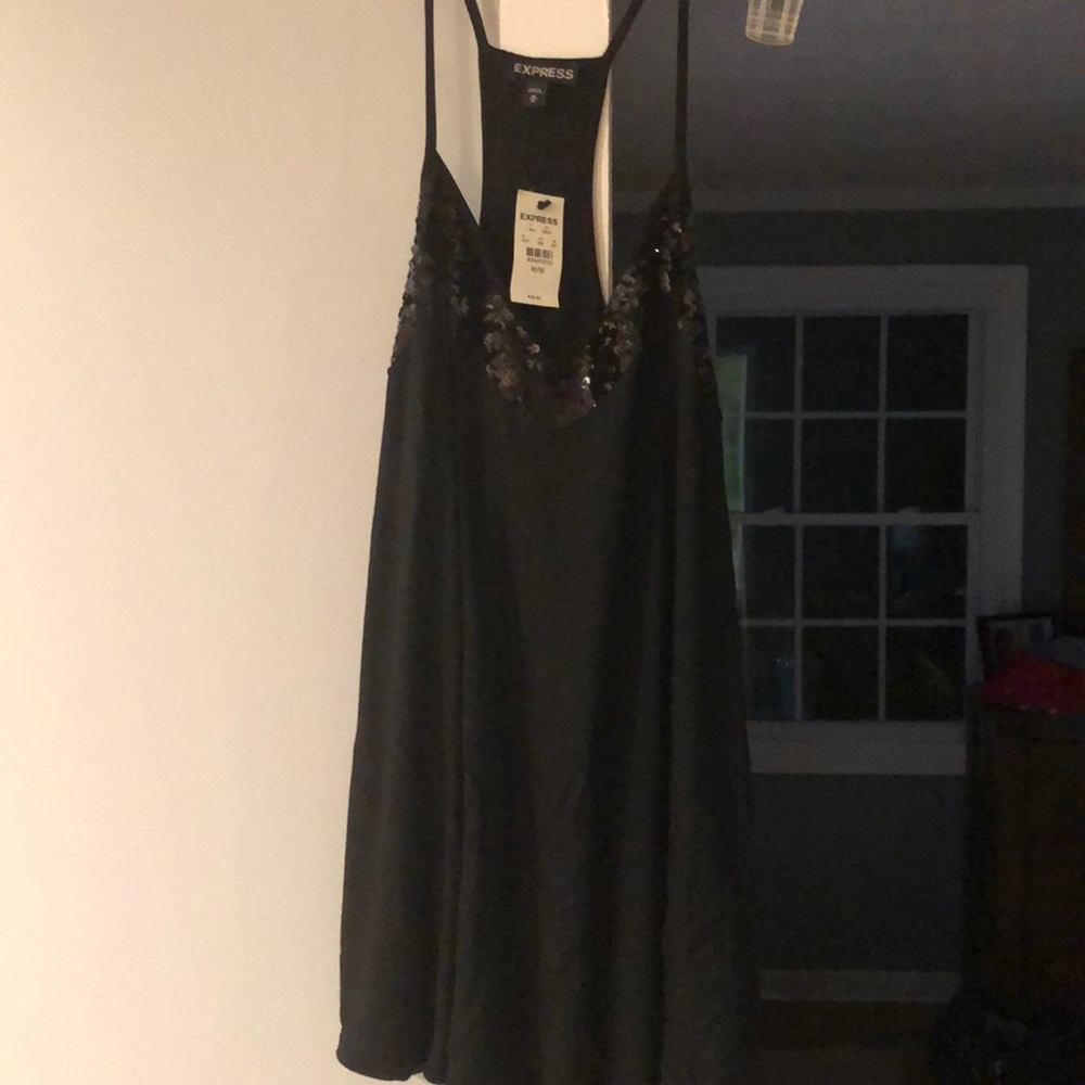 Black halter top- M
